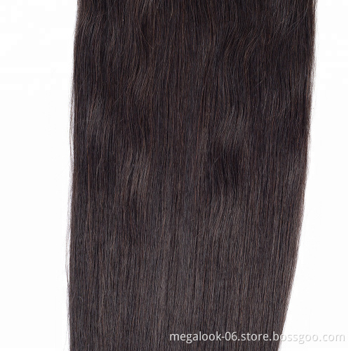 Private Label Straight Brazilian European Clip in Real Hair Extension Remy Human